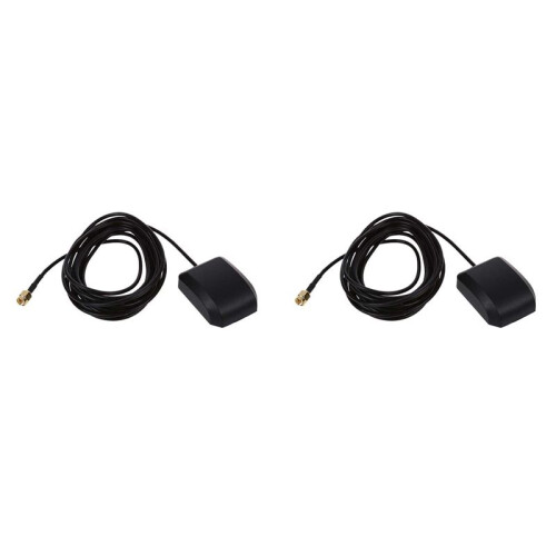 2X Conector Antena GPS  RP-SMA Macho para Coche Universal