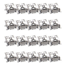 20 Pz USB Tipo B Femmina Port 5-Pin 180 Gradi SMD SMT PCB Martinetto Socket