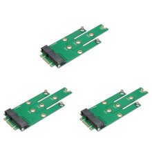 3X Msata Pci-E 3.0 Ssd zu Ngff M.2 B Taste Schnittstellen Adapter Karte
