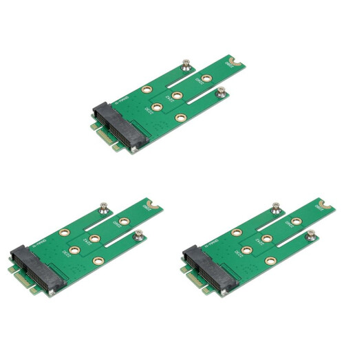 3X Carte Adaptateur D'Interface  B ClÉ Msata  PCI-E 3.0 Ssd à Ngff M.2