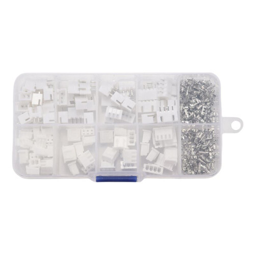 500Pcs XH 2.54mm 2Pin 3Pin 4Pin Terminal Housing Header Wire Connector 2