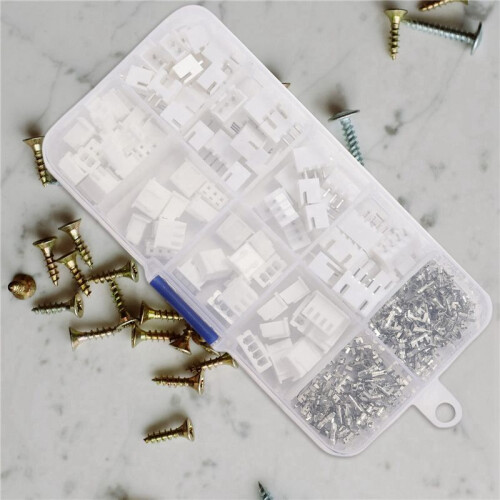 500Pcs XH 2.54mm 2Pin 3Pin 4Pin Terminal Housing Header Wire Connector 1