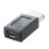 6X Schwarz USB 2.0 Typ A Buchse auf Micro-USB B Buchse Adapter-Stecker-Konverter 2