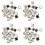 80 Pcs USB Female Type A 4-Pin DIP Right Angle Plug Jack Socket Connector 1