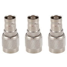 3X TNC Male Plug to BNC Connector Jack Female M / F Coaxial Connector RF Adapter Cable