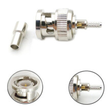 20 Stücke Bnc Stecker Fenster Gerade Crimp für Rg174 Rg316 Rg179 Kabel Adapter 50 Ohm