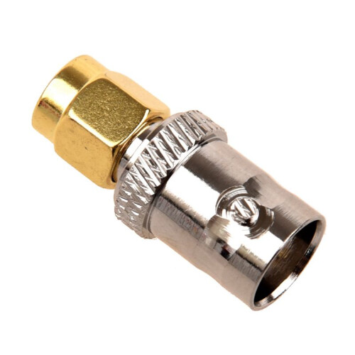 4X Gold-Ton SMA Stecker auf Silber Ton BNC-Buchse Adapter 2