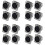 XLR Female Jack 3 Pin - Panel Mount Jacks D Series Size XLR-F - 16 PACK 1