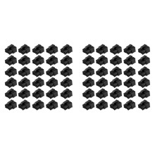 60 PièCes 4.2Mm 6 + 2 Broches 8P 8PIN Connecteur D'Alimentation Mâle Coque en Plastique pour Ordinateur PC ATX Carte Graphique GPU, Noir