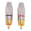 160 Pcs RCA Plug Audio Video Locking Cable Connector Gold Plated 3