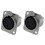 XLR Female Jack 3 Pin - Panel Mount Jacks D Series Size XLR-F - 16 PACK 3