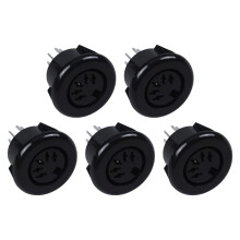 5X Female 5-Pin DIN-Stecker Plattenmontage Tastatur Kabel Stecker Adapter