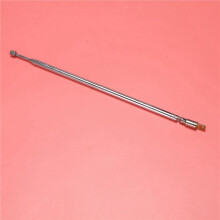 Antena Universal de Radio AM FM Telescópica de Acero Inoxidable de 4 Secciones, 62,5 cm (24,6 Pulgadas), 8 Pares
