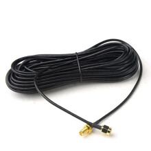 2X Cavi di Prolunga da 20 M SMA Cavo di Prolunga Coassiale da Maschio un Femmina Router WiFi Antenna Cavo nel Oro Placcato nel Rame
