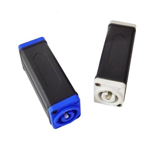 4X LED PowerCon AC Coupler Adapter Extender Connector High Quality Speakon Panel Mount Straight Adapter  to White 1