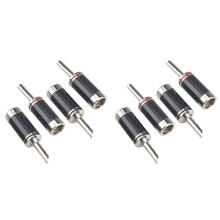 8 STÜCKE Bananenstecker HIFI DIY Kohlefaser Elektrisches Audio Lautsprecherkabel Bananenstecker Stecker Schwarz