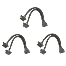 OBD2 Splitter 16 Pin OBD II Splitter Extension 1X Male and 2X Female Extension Cable Adapter (1FT/30CM) (3Pack)