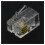 RJ9 4P4C Plug Phone Jack Connector 150 Pieces, Transparent 5