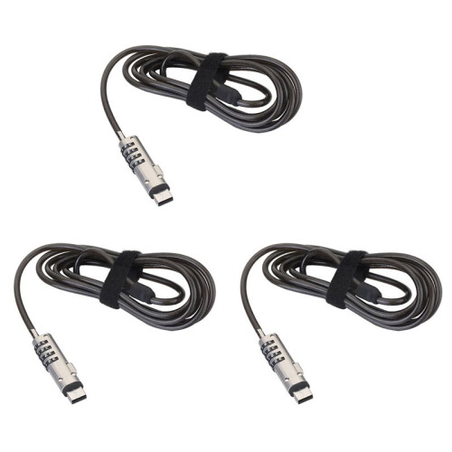 3X USB Password Lock Computer Lock Password Protection Anti-Theft Lock Universal Laptop Computer Password Lock
