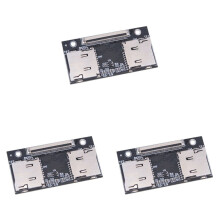 3X TF-Adapterkarte, Dual-TF-Karte auf CE-Anti-Interferenz-Verbindungskarte, Geeignet für Computer und Spielekonsolen