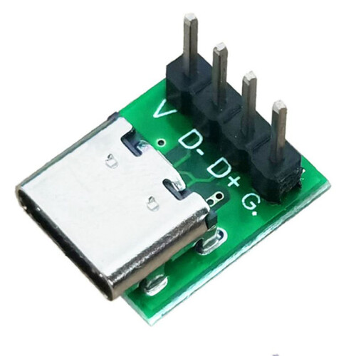 40 Pcs Female Connector USB Type C Breakout Board with PCB Converter Board for Data  Wire Cable Transfer 2