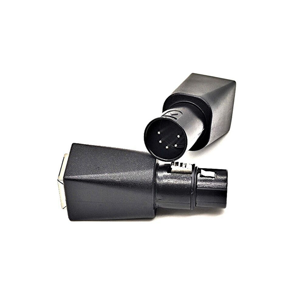 2Pair Dmx To Rj45 Connector Rj45 Ethernet To 5 Pin Xlr Dmx Female & Male Adapter For Audio Video 4711468317000