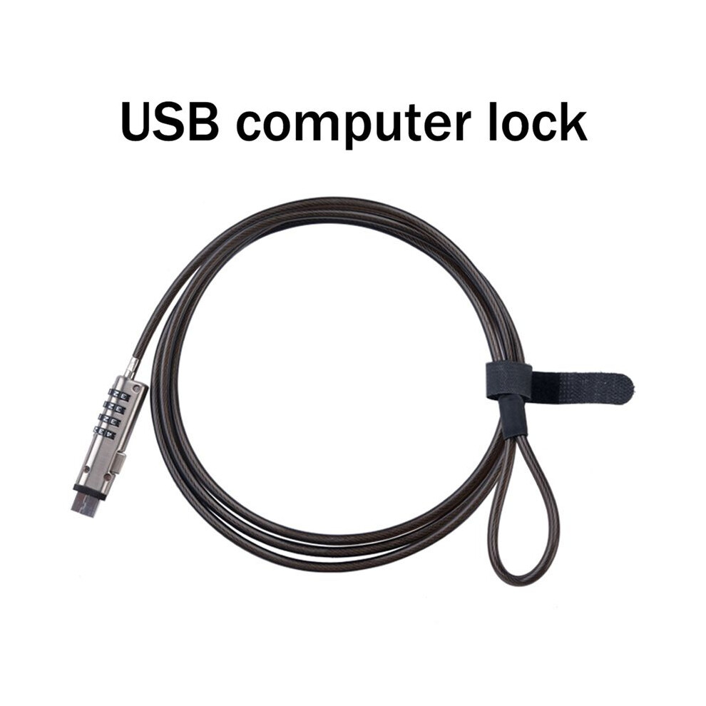 4X Usb Password Lock Computer Lock Password Protection Anti-Theft Lock Universal Laptop Computer Password Lock 6032086066834