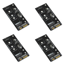 4X M.2 Adapter M2 to Adapter M.2 to Adapter M.2 NGFF Converter 2.5inch SATA3 Card B Key