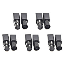 5 Paar DMX-zu-RJ45-Anschluss RJ45-Ethernet auf 5-Poligen XLR-DMX-Buchse und -Stecker-Adapter für Audio-Video