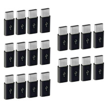 20X Micro-USB to Usb C Adapter, to Typec Charging Adapter, Usb Type C Adapter Conversion Connector with Resistor
