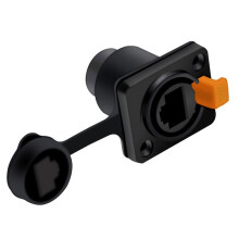 5X RJ45 Vattentät Nätverkskontakt 8P8C Hona Panelmonterade Uttag RJ45 Ethernet-Kontakt (Stil 2)