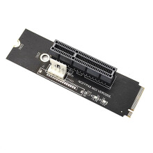 4X NGFF M2 to PCI-E 4X X1 Slot Riser Card M2 Key M to PCI Express X4 Adapter with LED Indicator for Miner Mining