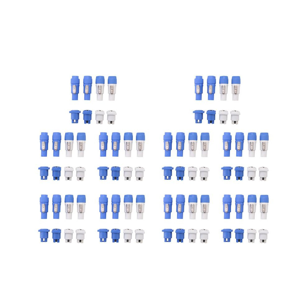 40 Sets Powercon Connector,Nac3fca+Nac3mpa-1&Nac3fcb+Nac3mpb-1,Lockable Cable Connector + Chassis Connector 6033961344740