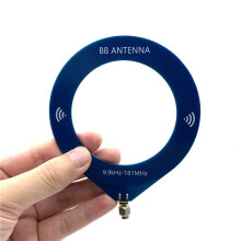 2X Antenne Circulaire de Petite Taille à Fréquence de 9,9 KHz à 181 MHz Antenne à Large Bande Portable MW SW pour Radio
