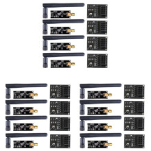 12 Sztuk NRF24L01 + PA + LNA Moduł Bezprzewodowy z Anteną 1100 Metrów Duża Odległość z Adapterem Modułu Bezprzewodowego NRF24L01 3.3 V