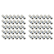 60Pcs RG6 F Compression Connector RF Wire Connector Solderless Adapter