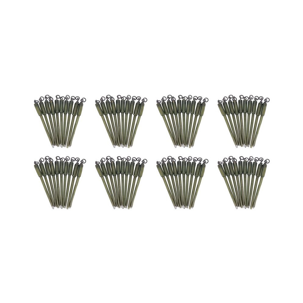 80Pcs Carp Fishing Connector Swivels Pva Tube Bags Stems Solid Bag Stems Lead Insert End Terminal Tackle 6033952789062
