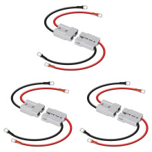6x voor Anderson Connector 50A Kit voor Anderson Plug 8 Gauge 30cm Batterijkabels Waterdichte Snelconnectoren voor Lifepo4