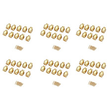 60x SMA Male Plug Solder RF Coax Connector for Semi-Rigid RG402 0.141 Inch Cable Gold