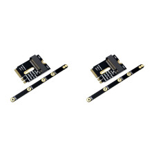 2X PCIE 4.0 M.2 NVME Adapter SSD PCIE Adapter Installation for 2230 2242 2260 2280 M2 NVME SSD Riser Card