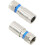 60Pcs RG6 F Compression Connector RF Wire Connector Solderless Adapter 4