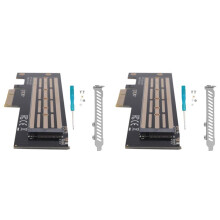 2X NVME-Adapter M.2 NVME SSD Till PCIe 4.0 X4 X8 X16 Expansionskort M.2 NVME Till PCI-E X4-Adapterkort