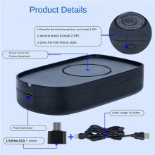 4X Mouse Jiggler USB Mouse Mover Mausbewegungssimulator mit ein/AUS-Schalter zum Aufwachen Des Computers, Hält Den PC Aktiv
