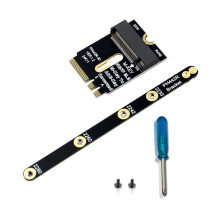 3X M.2 Wifi Adapter M.2 Wifi to Nvme SSD Adapter PCIe4.0 to M2 NGFF Key A+E Wifi Card Raiser for WiFi/WWAN/LTE Module