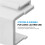 90-Pack Blank  Jack Inserts for  Wall Plate and Patch Panel - White 5