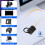 10X for Micro- Card IP67 Extension Cable Micro- (TF) Card Flex Extender FPC Waterproof Cable 8