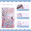 A6 Budget Binder with Sequin Cover, 8 Zipper Pockets, Blue Shell 8