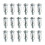 80Pcs M4 x 20 Petal Nuts Expansion Nut, Jack Nuts with Screws, Short Jacknut Expansion Nut Flat  Threaded Insert Nut 1