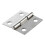 2 Pcs Gray Metal 1" Small Butt Hinge for Cabinet Drawer 3