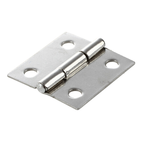2 Pcs Gray Metal 1" Small Butt Hinge for Cabinet Drawer 2